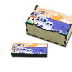 Ξύλινο USB 64GB και θήκη με εκτύπωση