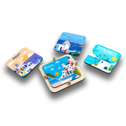 Σουβέρ ξύλινα με εκτύπωση